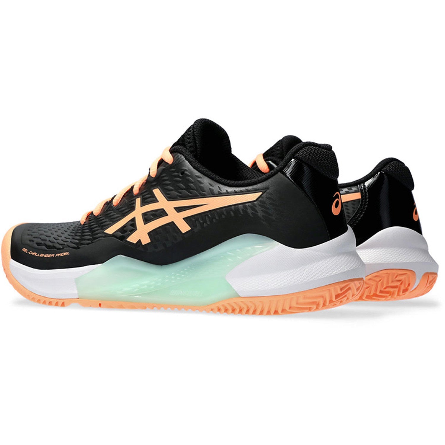 Asics Gel-Challenger 14 Padelschoen Dames Black/Bright Sunstone