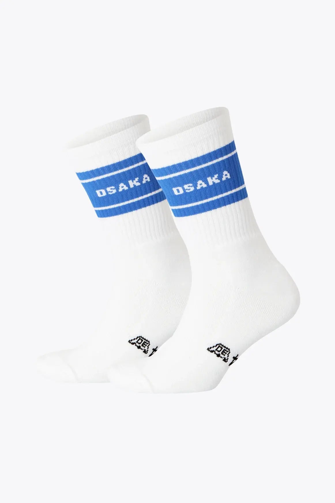 Osaka Colourway Socks Duo Pack White/Danube Blue