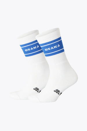 Osaka Colourway Socks Duo Pack White/Danube Blue