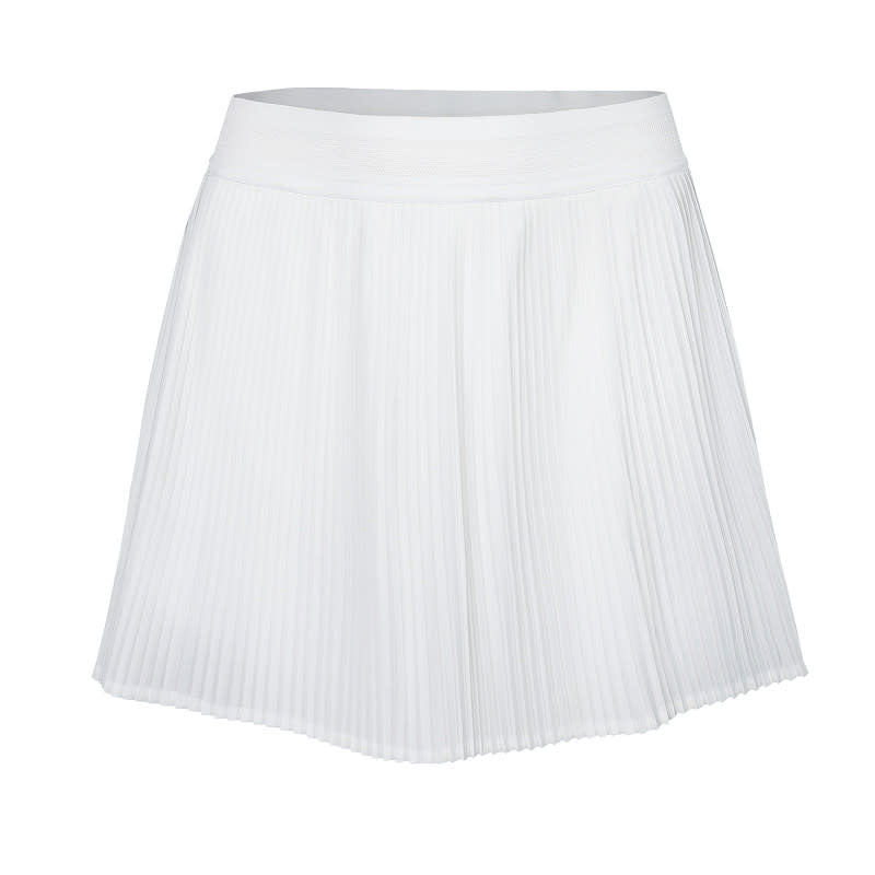The Indian Maharadja Women Fine Pleated Skirt White
