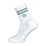 The Indian Maharadja Striped Crew Sock Misty Grey