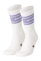 Osaka Colourway Socks Duo Pack White/Light Purple