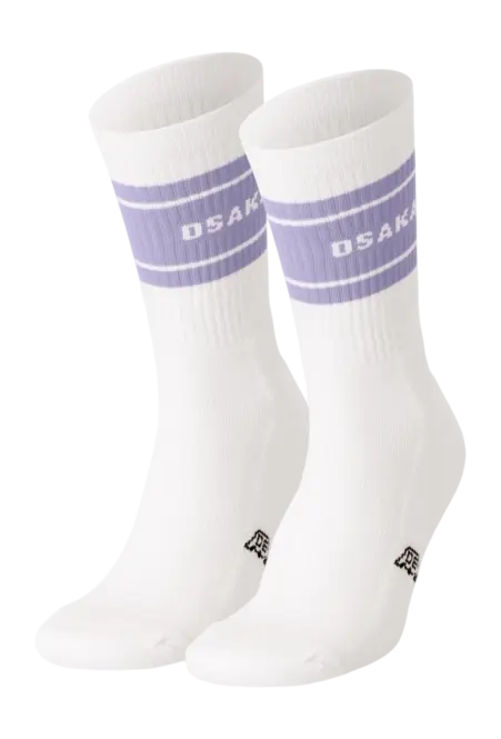 Osaka Colourway Socks Duo Pack White/Light Purple