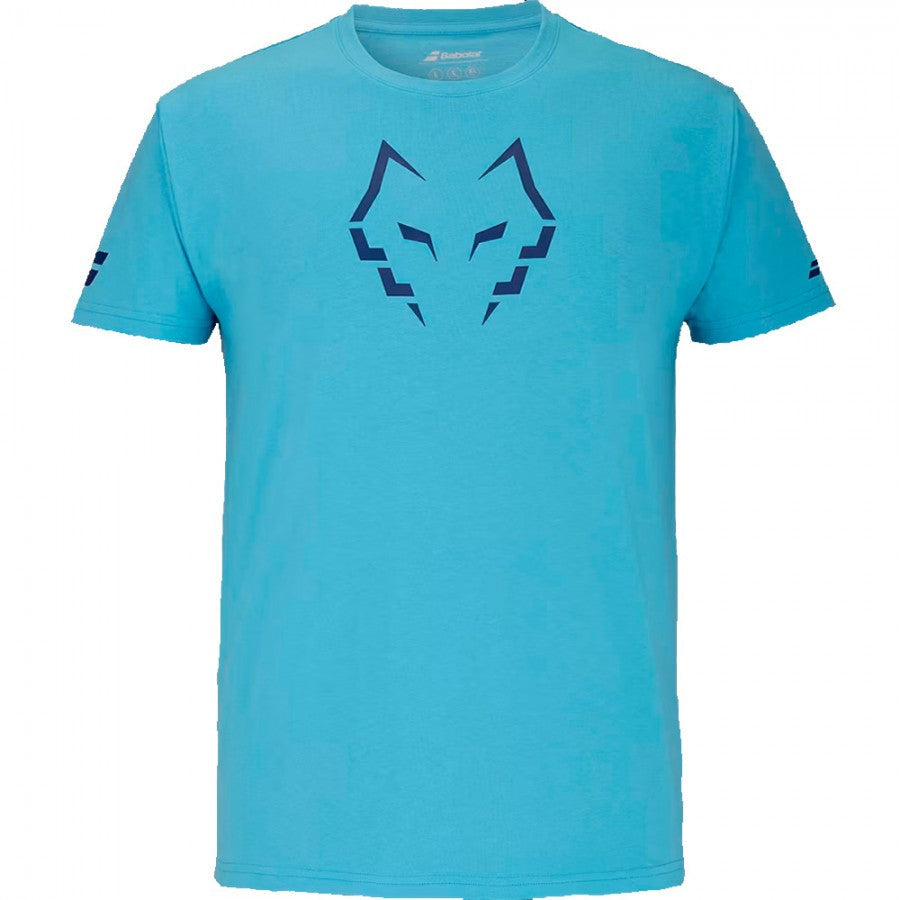 Babolat Cotton Tee Cyan Blue