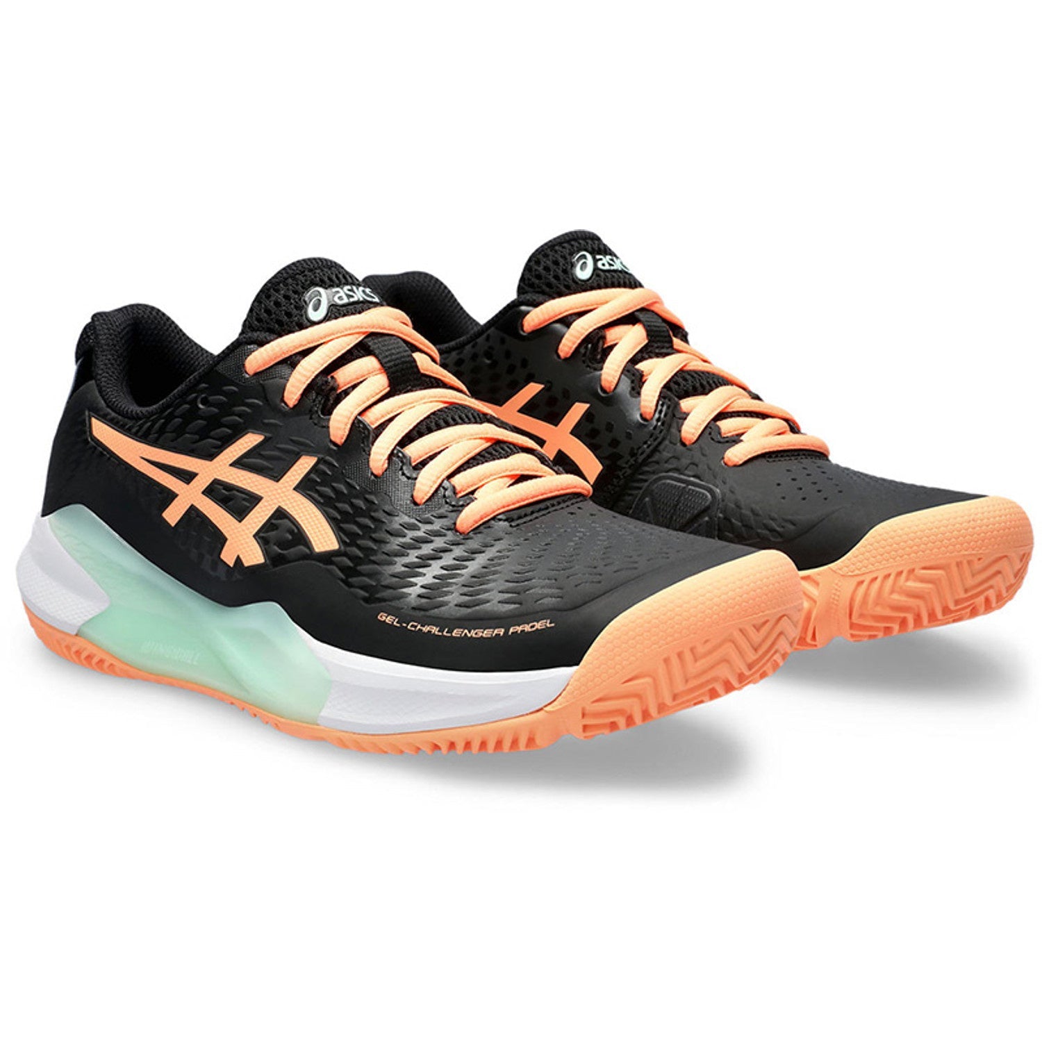 Asics Gel-Challenger 14 Padelschoen Dames Black/Bright Sunstone