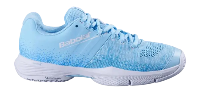 Babolat Padel Schoenen Sensa Women Sky Blue/Tigerlily