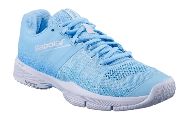 Babolat Padel Schoenen Sensa Women Sky Blue/Tigerlily