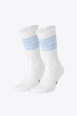 Osaka Colourway Socks Duo Pack White/Sky Blue