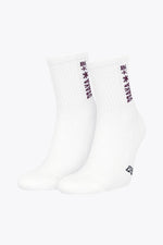Osaka Duo Pack Sport Socks White / Bordeaux