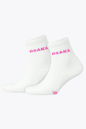 Osaka Duo Pack Sport Socks Short White Pink