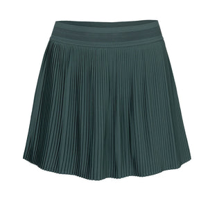 The Indian Maharadja Women Fine Pleated Skirt Hunter Green