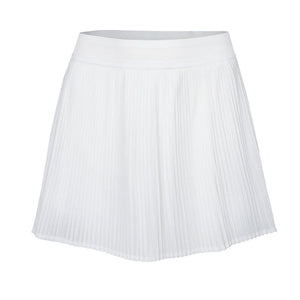 The Indian Maharadja Women Fine Pleated Skirt White