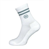 The Indian Maharadja Striped Crew Sock Misty Grey