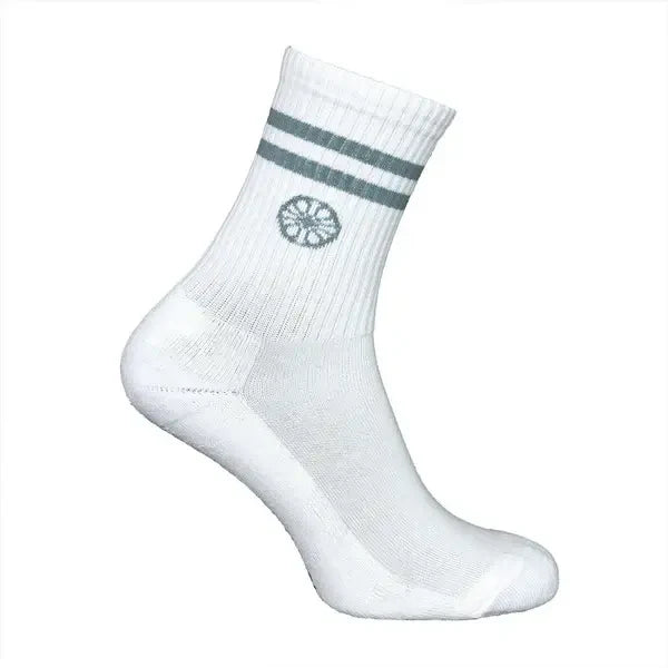 The Indian Maharadja Striped Crew Sock Misty Grey