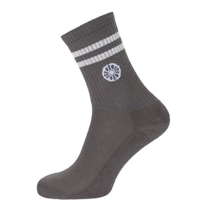 The Indian Maharadja Striped Crew Sock Walnut