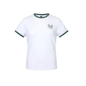 The Indian Maharadja Women Court Cotton Tee Bright White